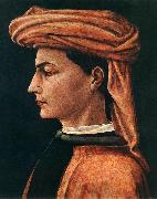 UCCELLO, Paolo Portrait of a Young Man wt Norge oil painting reproduction